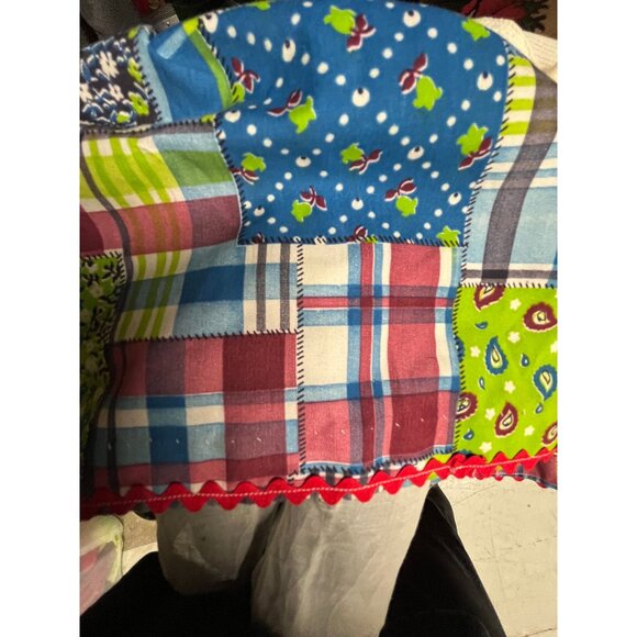 Handmade 22" Cloth Doll Long Red Hair In Pig Tales Calico Dress White Bloomemers - Picture 8 of 9